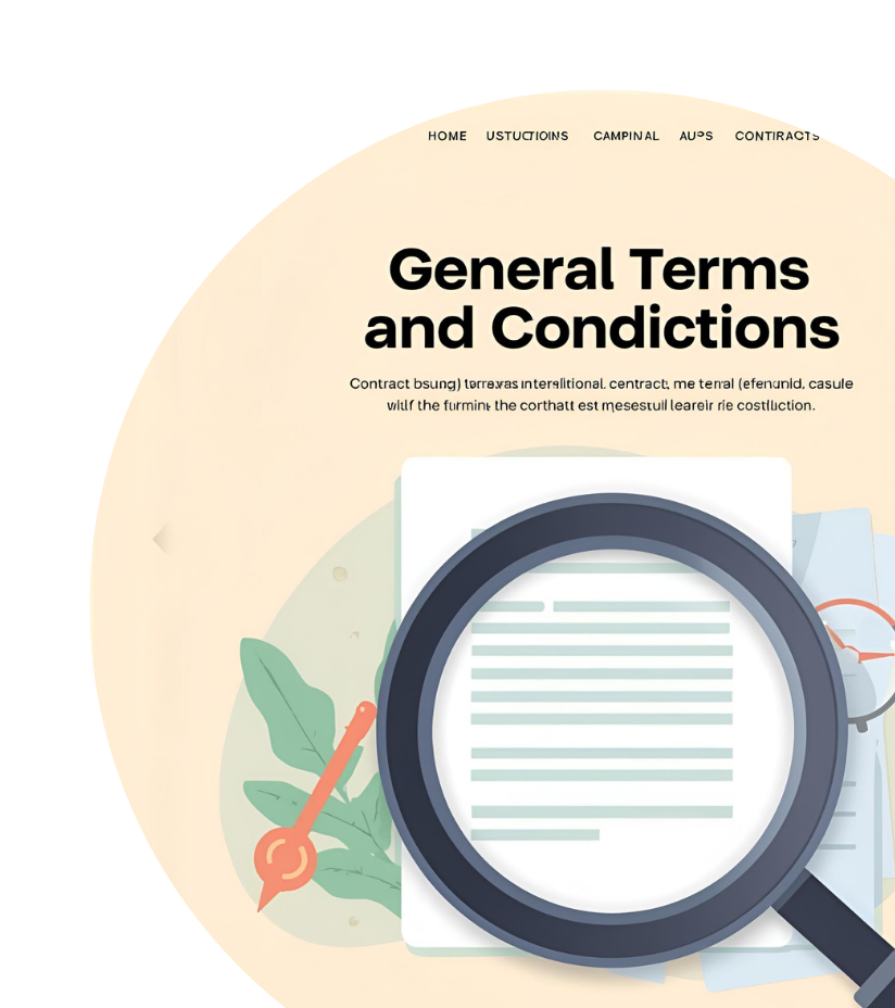 Onze algemene voorwaarden zijn helder en transparant