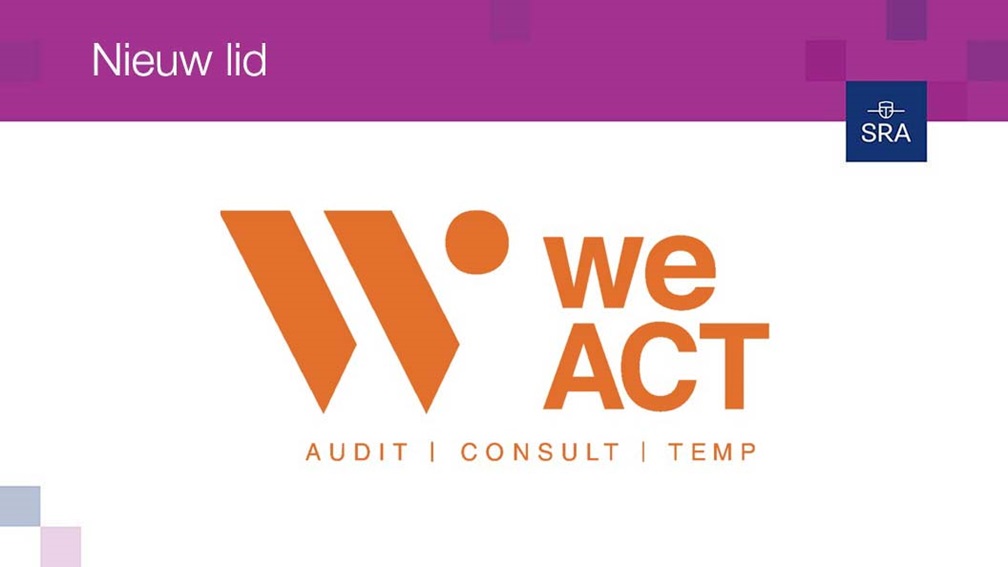 weACT sluit zich aan bij de SRA voor verdere kwaliteitsversterking